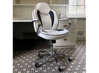 A Mod Leather Desk Chair