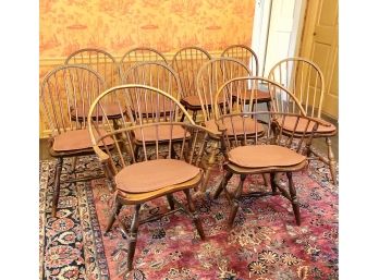 Conant Ball Company Windsor Chairs - Set Of 10 - 1920s
