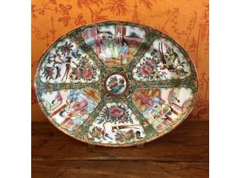 A Painted Chinese Platter - 14'