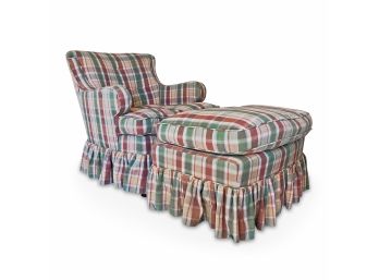 Chair And Ottoman With Excellent Structure And Great Lines