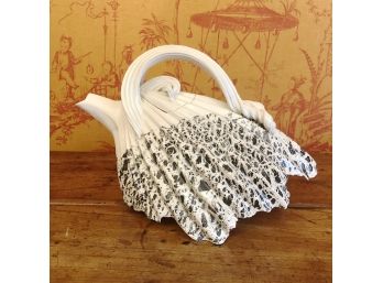 Unusual Hand Crafted Ceramic Tea Pot