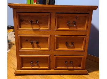 Solid Wood Rustic 6 Drawer Dresser