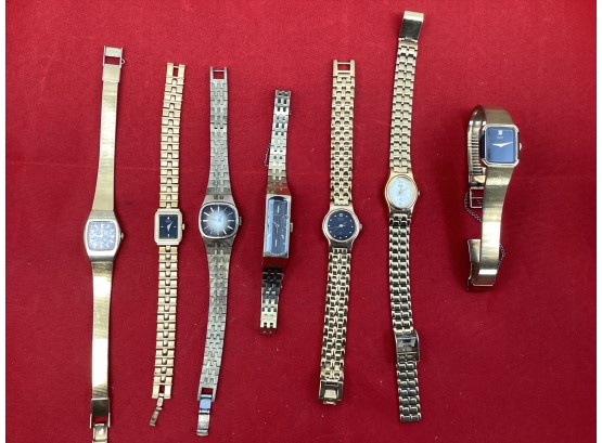 Lot Of 7 Gold Seiko Womans Watches See Pictures