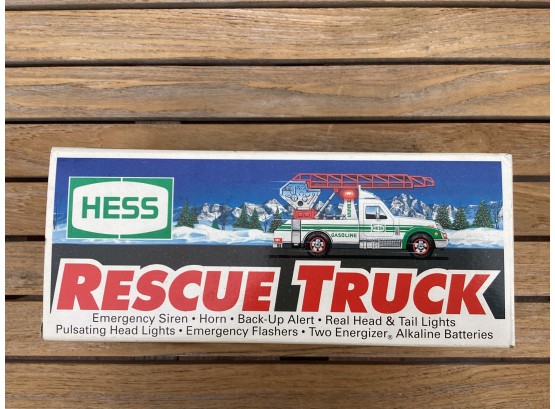Vintage 1994 Hess Rescue Truck In Original Box