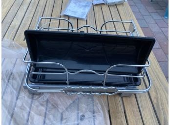 New In The Box Rev-a-shelf Undersink Chrome Pull Out Cleaning Basket Caddy Undersink Storage  Good Quality