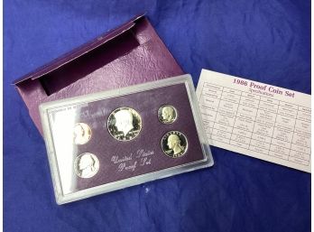 1986 United States Proof Coin Set