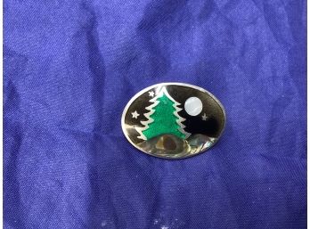 Vintage Sterling Silver Alia Christmas Tree Brooch Pin Pendant 10.96 G