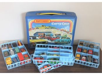 Matchbox Case Full Of Vintage Cars From The 70s