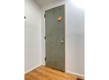 An Exterior Solid Core Wood Door
