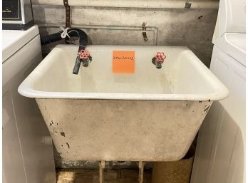 A Vintage Ceramic Laundry Sink