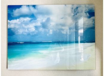 Caribbean Blue View / 30 X 40 Print On Acrylic