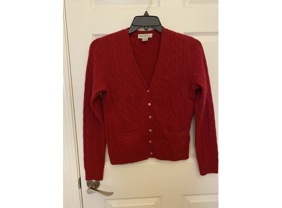 Vintage Brooks Brothers Cashmere Blend V Neck Sweater.