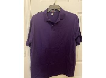 Jerzees Mens Polo L In Purple (lot 2) New