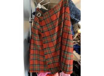 Wonderful Wool Tartan Skirt - Made In Scotland Of Course!