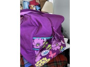 Large Vera Bradley Purple Duffle - Preowned In Good Condition