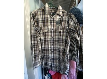 Faded Glory Men's Plaid Flannel Shirt - Med - With Tag