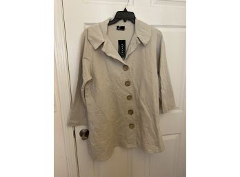 Fenini Lightweight Coat In Taupe XL - With Tag