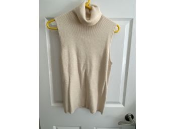 Jeanne Pierre Sweater Sleeveless Vest Cotton Blend Xl