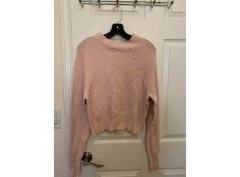 Free People Cowl Neck Pink Sweater From Nordstrom XS