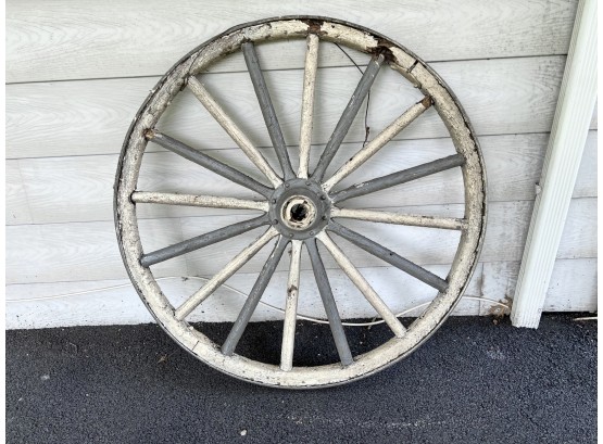 Large Vintage Wagon Wheel
