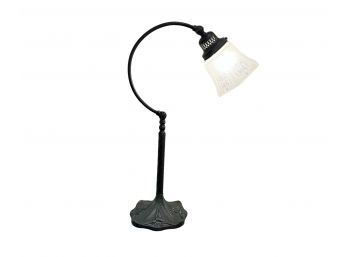 Vintage Metal Lily Pad Lamp