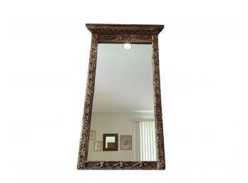 Vintage Gold Decorated Rectangular Wall Mirror
