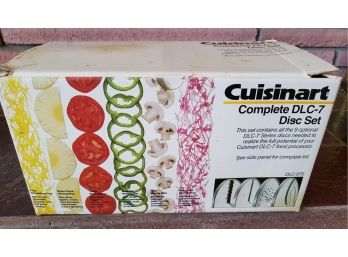 Cuisinart Complete DLC-7 Disc Set  - 9 Optional Discs.