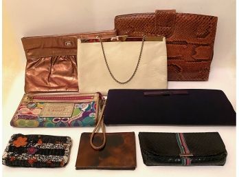Nine Handbags, Wallets & Clutches, Some Vintage: Coach, Bloomingdales, Vera Bradley & More