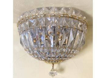 Vintage Schonbek Crystal Chandelier With Certificate Of Authenticity