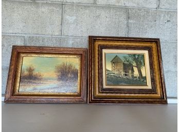Group Of 2 Oil Paintings