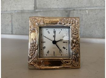 Sterling Silver Quartz Travel Clock