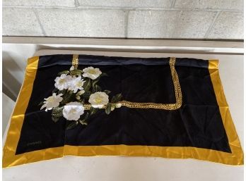 Black And Gold Chanel Womens Scarf