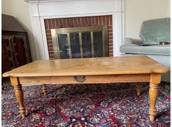 G Fox & Co Maple Coffee Table With One Drawer