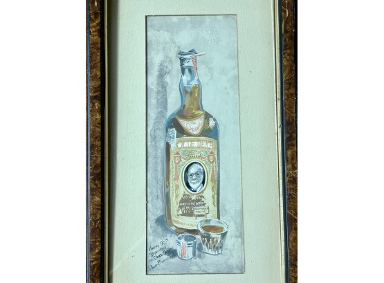 Whiskey Bottle Birthday Gouache / Illustration, David Burnside