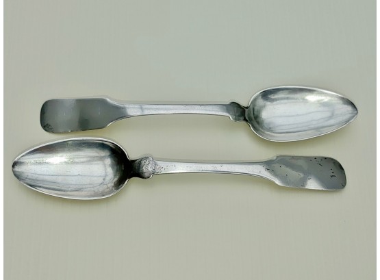 Antique R. Weber Silver Spoons (2)