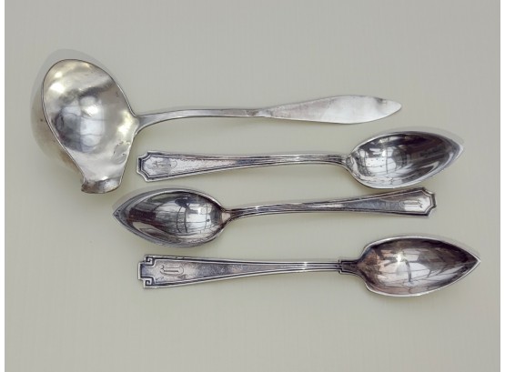 Antique Sterling Silver Spoons (4)
