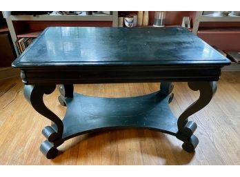 Black Painted Empire One Drawer Library Desk