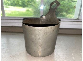 Antique Pewter Wall Hanging Cup / Dipper