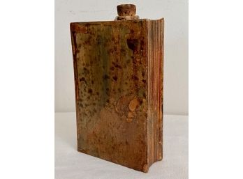 Ceramic Book Form Flask Or Decanter