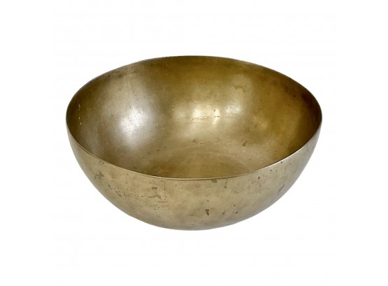 Distressed Minimalist Brass Bowl