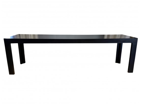 Long Black Veneer Occasional / Accent Table / Desk (1 Of 2)