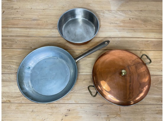 Vintage Lot Of Copper Cookware - Waldow Brooklyn Copper, NY