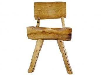 Handmade Rustic Primitive Knotty Hardwood Chair