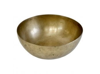 Distressed Minimalist Brass Bowl