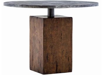 Four Hands Reclaimed Wood & Hammered Metal Dining Table
