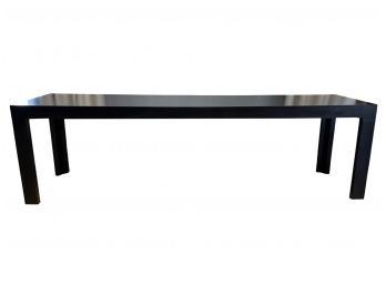 Long Black Veneer Occasional / Accent Table / Desk (1 Of 2)