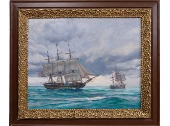 Jon Olson Restored Painting 'Essex In The Pacific'