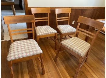 Lot Of 4 Wood Dining Chairs