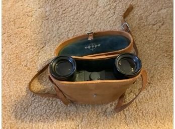 Vintage Swift Neptune Mark II 7 X 35 Binoculars In Leather Case