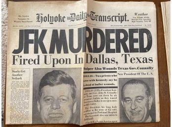 Local Newspapers Reporting On JFK's Assassination 3 From 1963, 1 From 1988